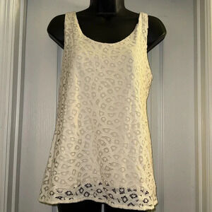Loft Laced Lined Tank Top